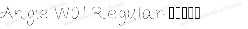 Angie W01 Regular字体转换